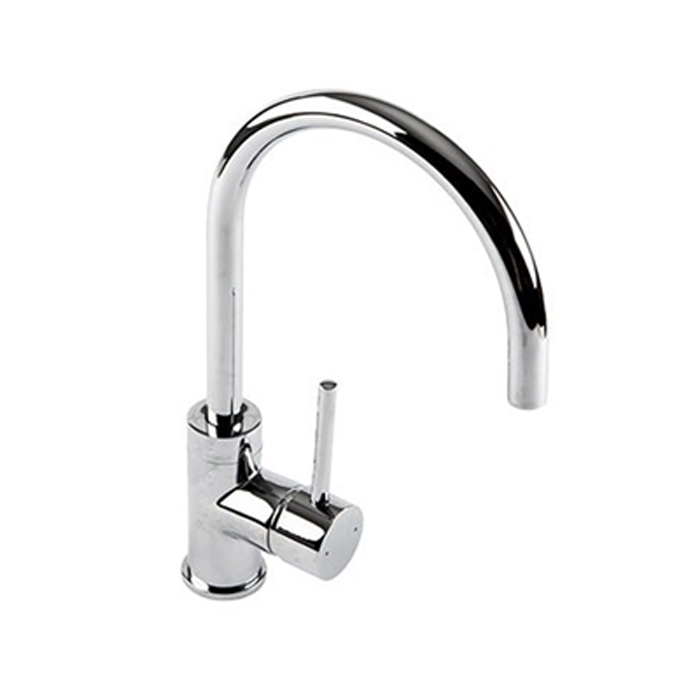 Courbe Curved Spout Kitchen Sink Tap - Chrome